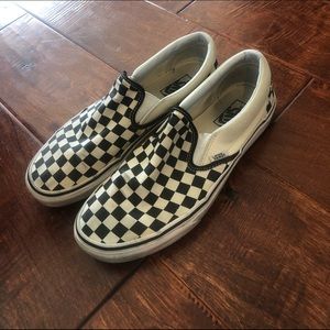 Black and White Checkered Vans